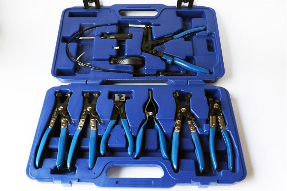 Slangklemtangenset universeel 9-delig